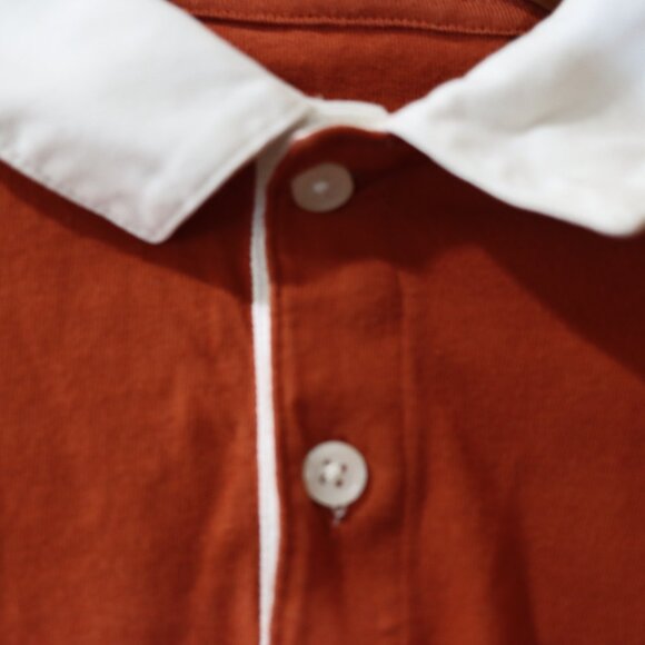 Cat & Jack Boys Rust Orange Polo Shirt 8 - Picture 5 of 7